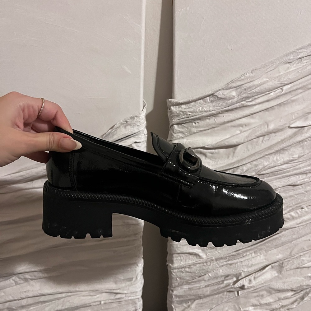Black Oxford type shoes, German brand: Tamaris, size 6.5